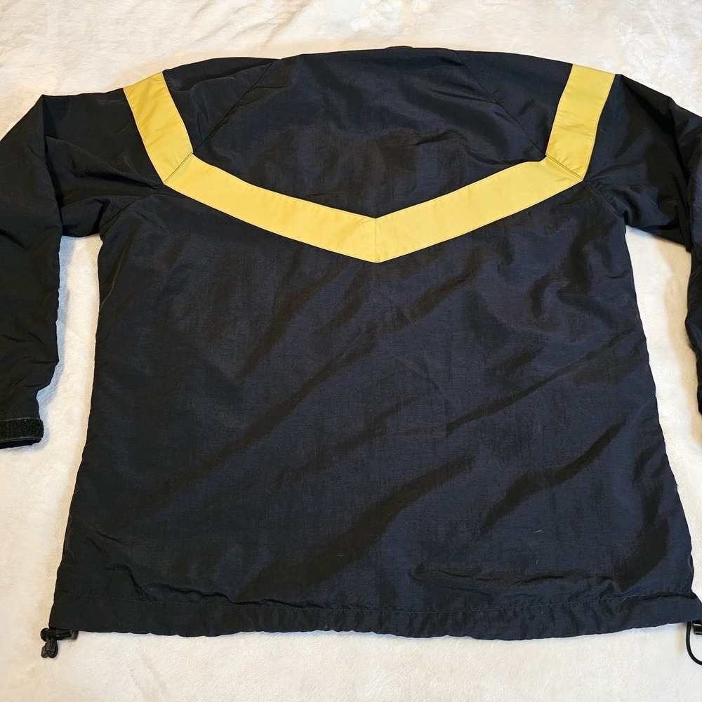 Vintage Women's Black & Gold Nylon Physical Fitness Jacket Size Medium U.S. Army - Picture 3 of 8